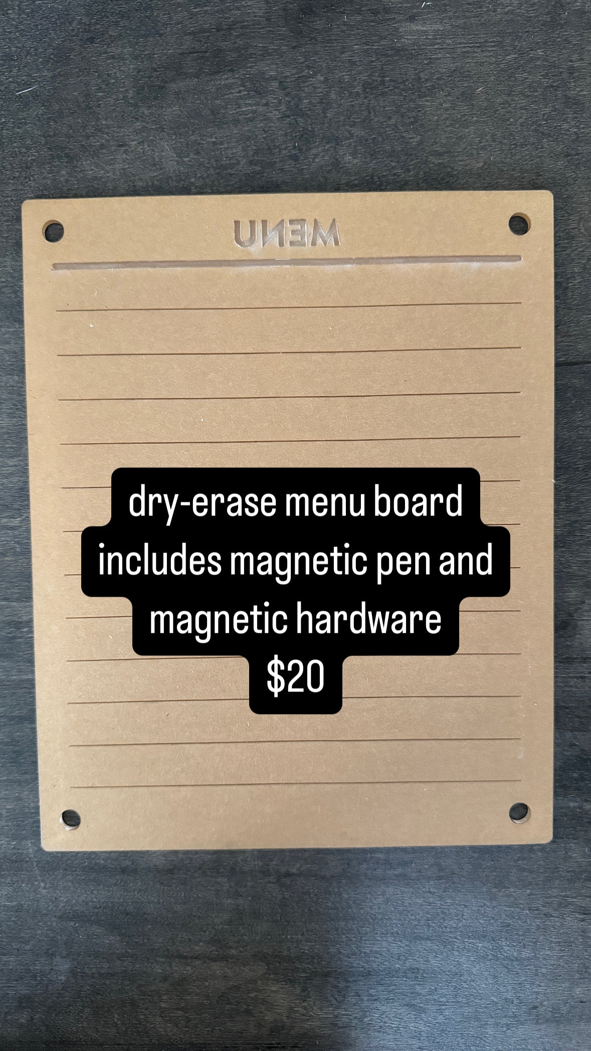 SECONDS: Dry-Erase Boards