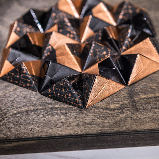 Origami Art - Copper Hues