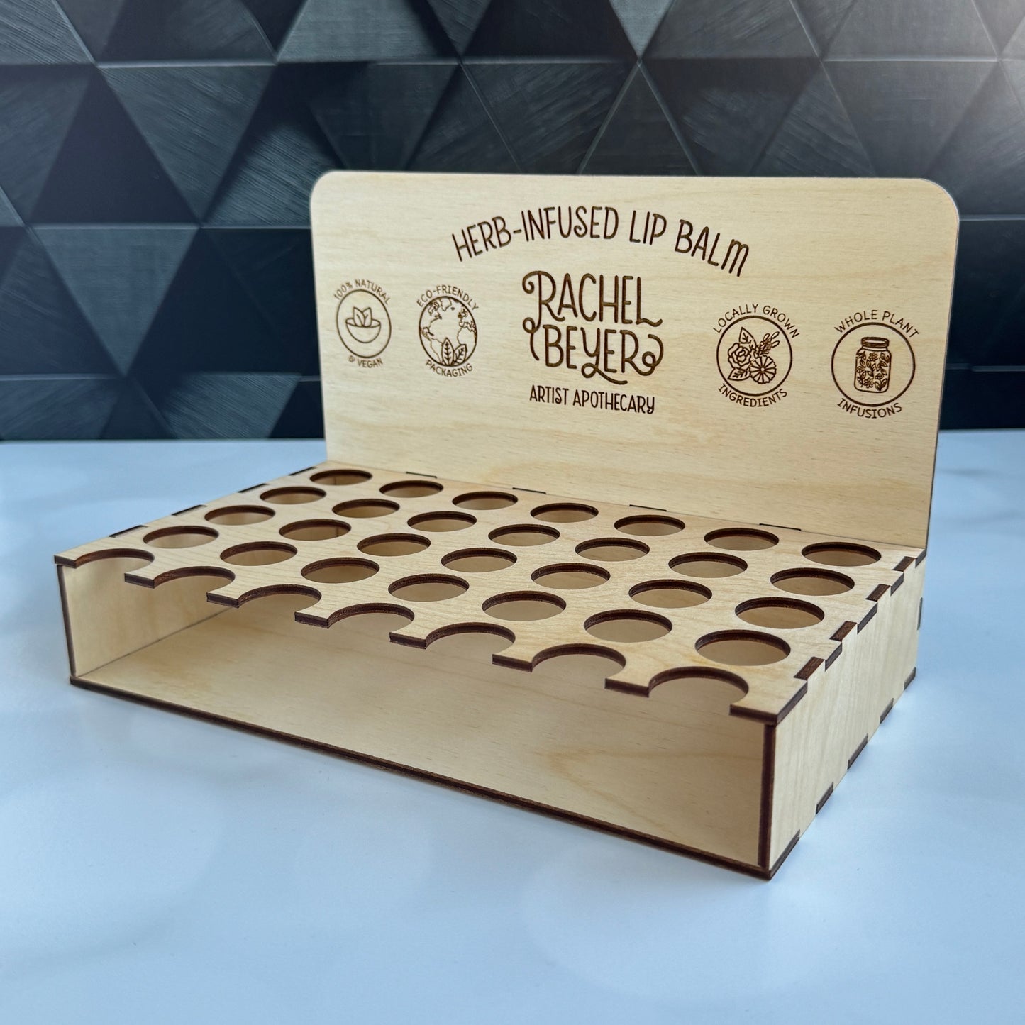 Custom Lip Balm Display Boxes - 35 Lip Balms