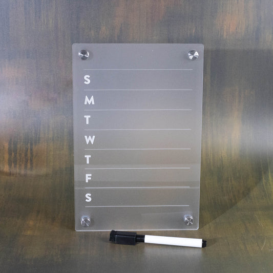 Dry-Erase Weekly Calendar - LeeMo Designs