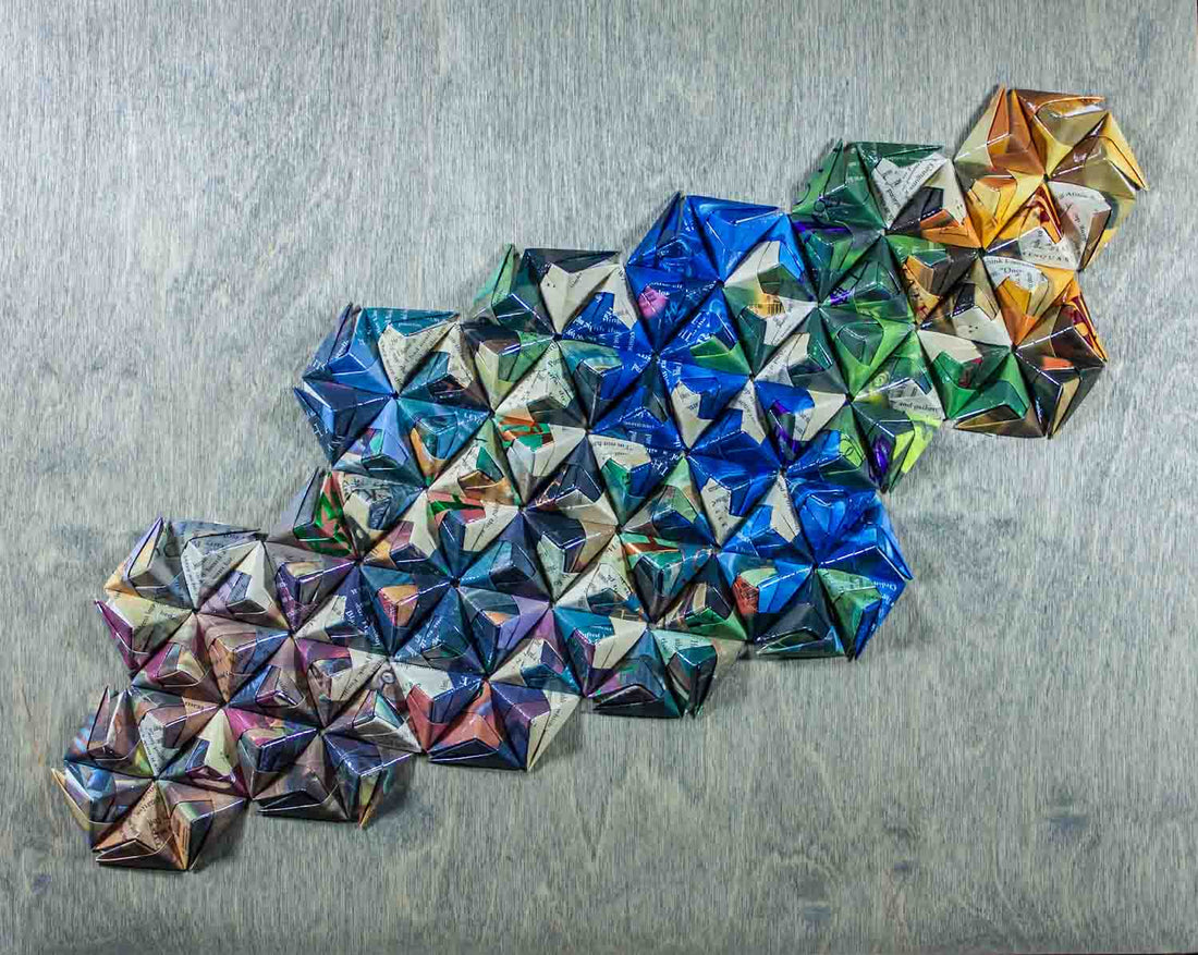 Harry Potter Book Cover Origami Wall Art - LeeMo Designs