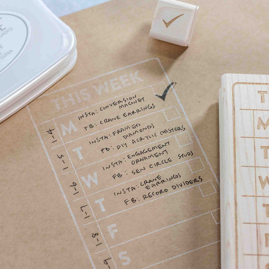 Paper Sushi x LeeMo Designs: Weekly Stamp Collab - LeeMo Designs