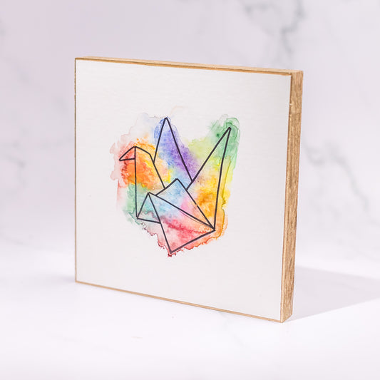 Watercolor Art: Crane