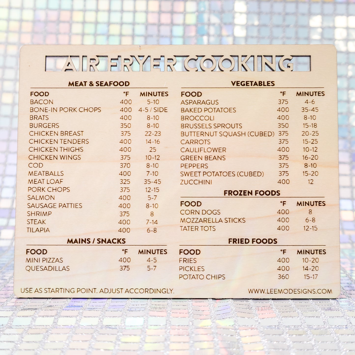 Air Fryer Cooking Magnet