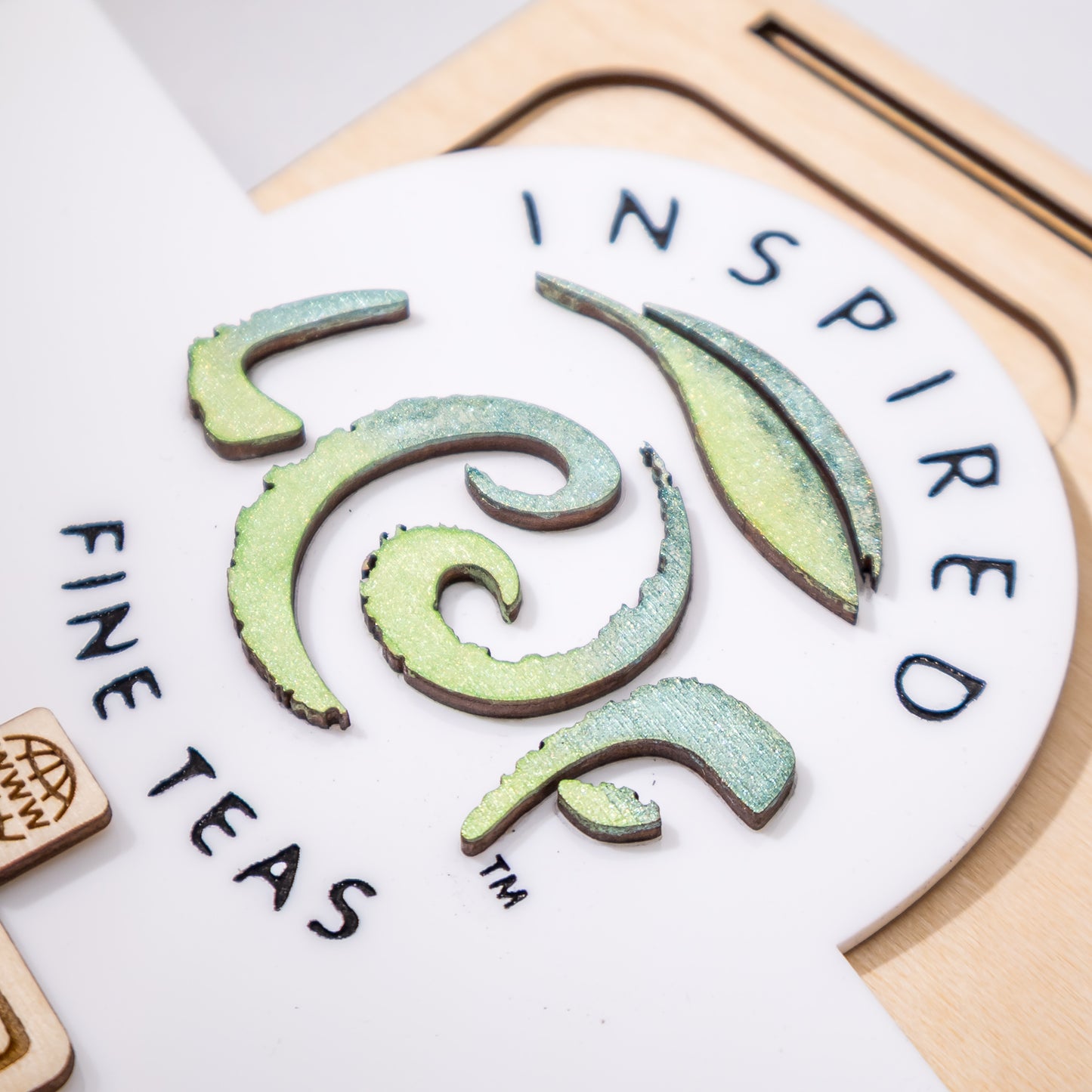 QR Code Display Stand: Wood + Acrylic