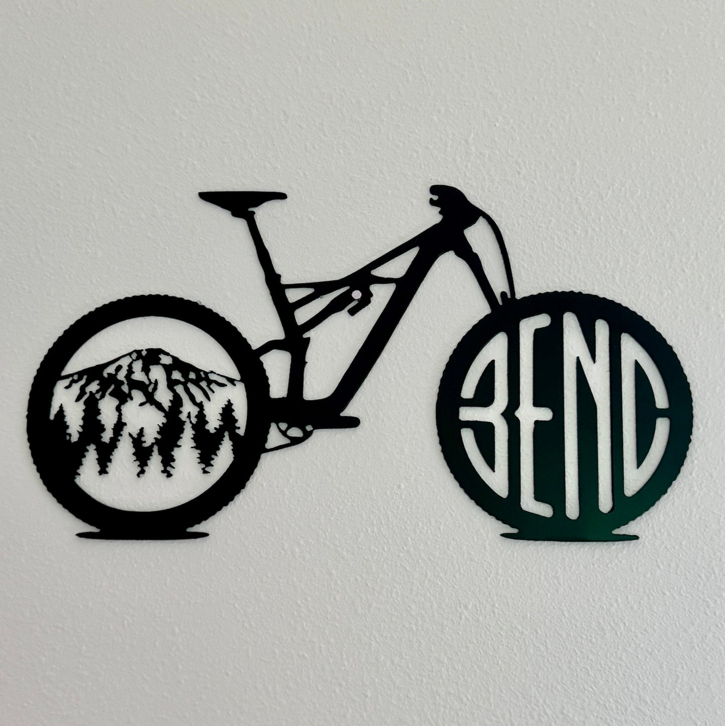 Bend Bachelor Bike Metal Wall Art