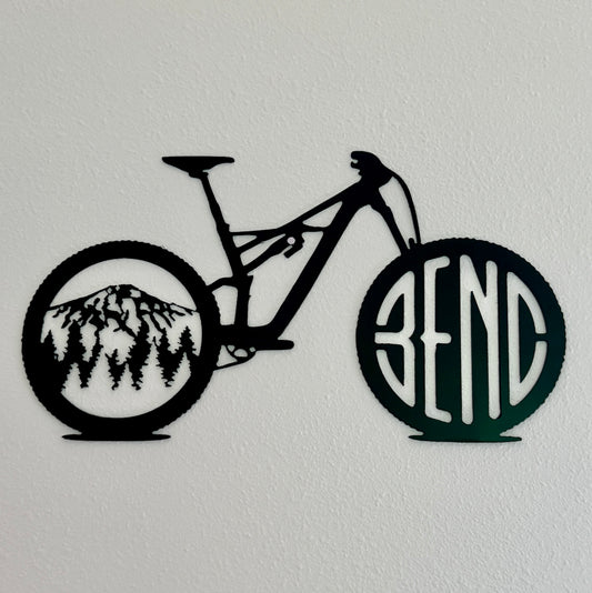 Bend Bachelor Bike Metal Wall Art