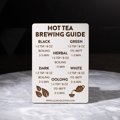 Mini Tea Brewing Temperatures Magnet