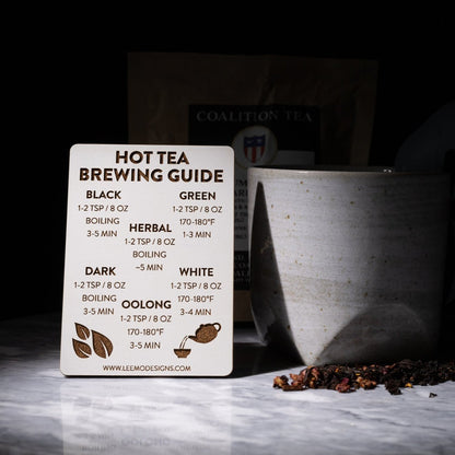 Mini Tea Brewing Temperatures Magnet