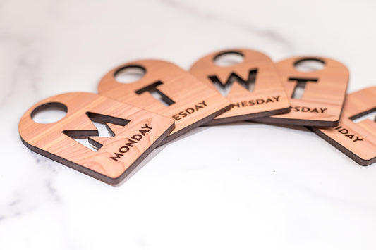 Closet Tags - Days of The Week