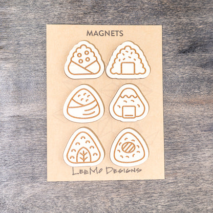 Decorative Magnets - Rice Ball Onigiri Set