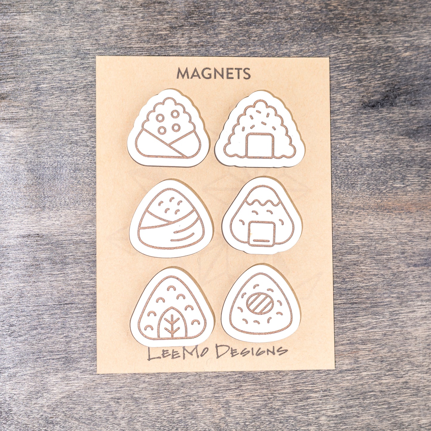 Decorative Magnets - Rice Ball Onigiri Set