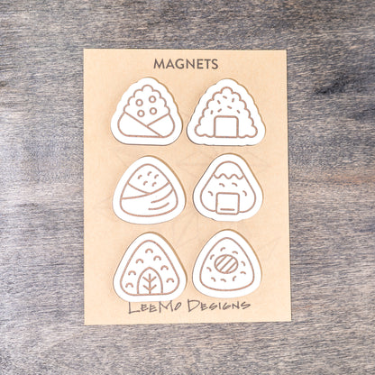 Decorative Magnets - Rice Ball Onigiri Set