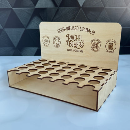 Custom Lip Balm Display Boxes - 35 Lip Balms