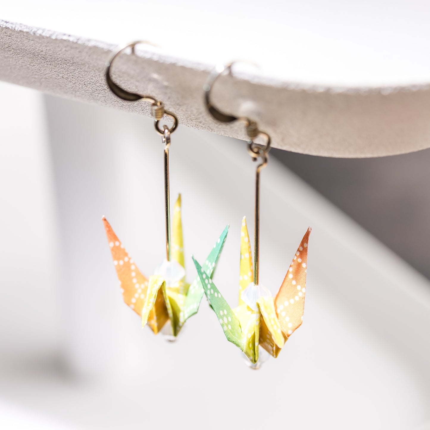 Paper Crane Earrings