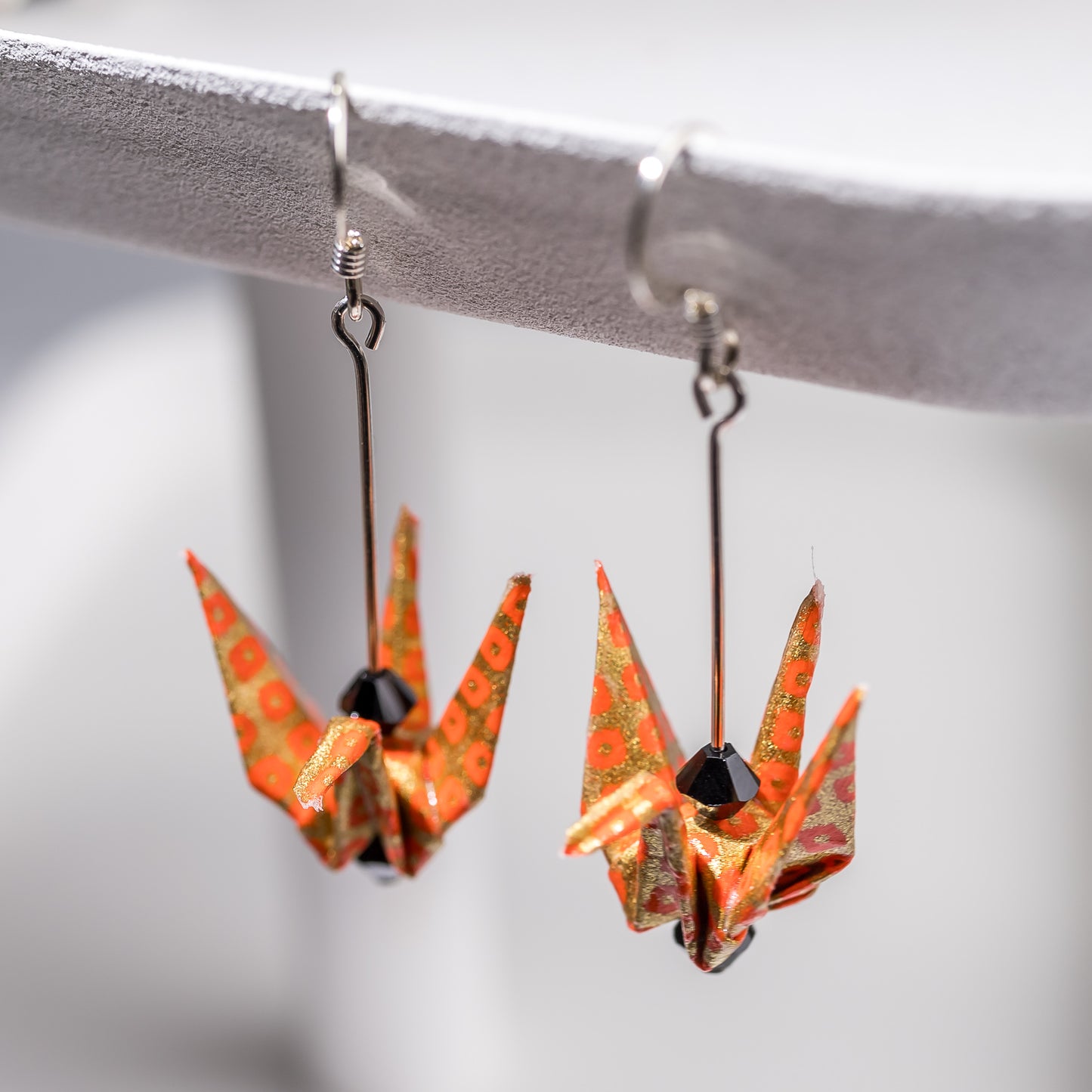 Paper Crane Earrings