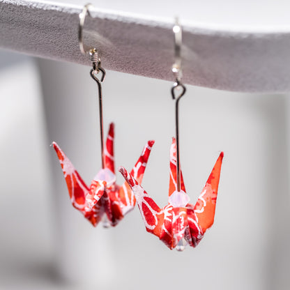 Paper Crane Earrings