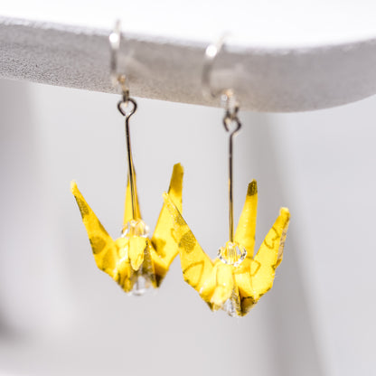 Paper Crane Earrings