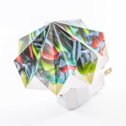 Origami Night Light: Ants or Zebras by Artist Lisa Marie Sipe in collaboration with LeeMo Designs in Bend, Oregon