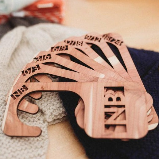 Cedar Wood Baby Clothes Organizing Dividers - LeeMo Designs