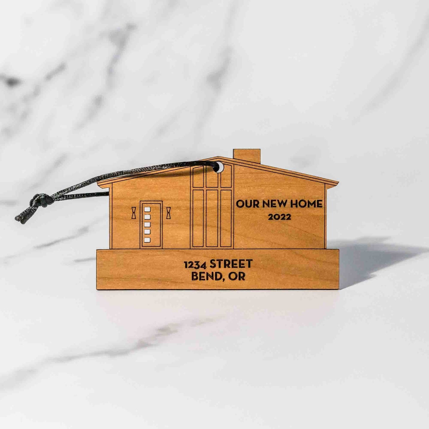 Custom Wood Ornaments: New Home - LeeMo Designs