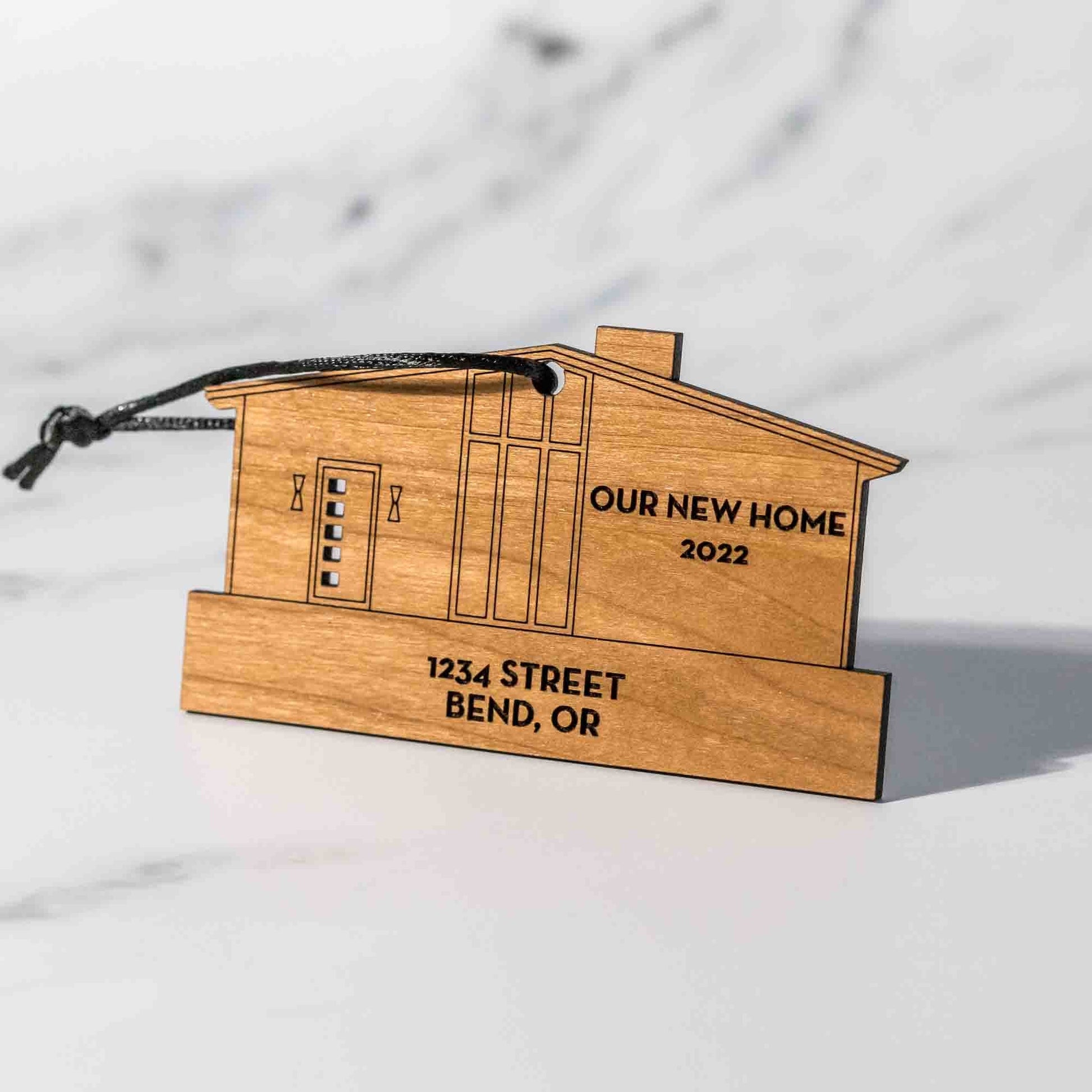 Custom Wood Ornaments: New Home - LeeMo Designs