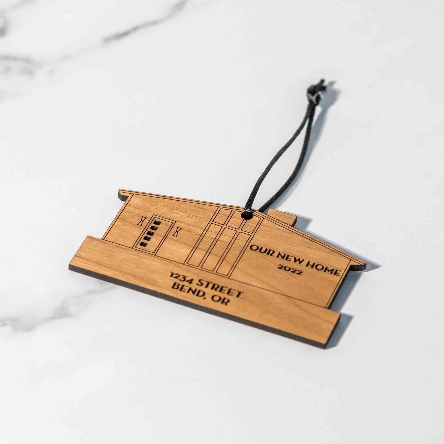 Custom Wood Ornaments: New Home - LeeMo Designs