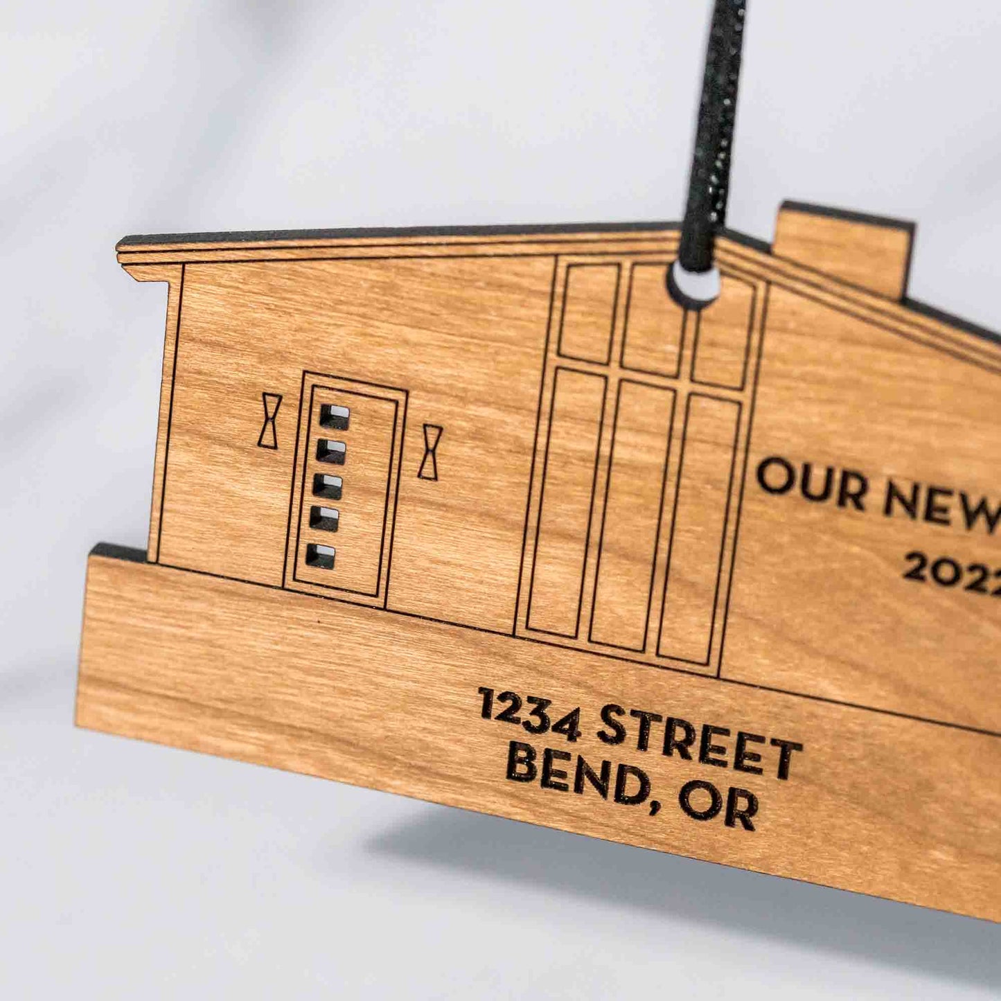 Custom Wood Ornaments: New Home - LeeMo Designs