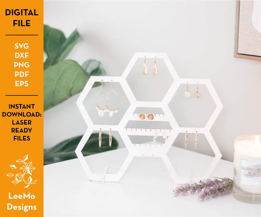 Digital Download: Earring Organizer Small - LeeMo Designs