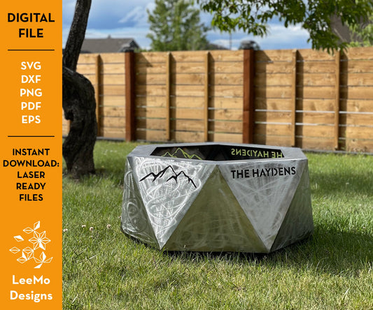 Digital Download: Twisted Hexagon Fire Pit - LeeMo Designs