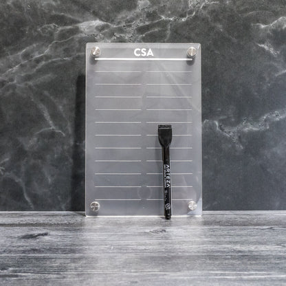 Dry-Erase Magnetic Board: 2-Column Design - LeeMo Designs