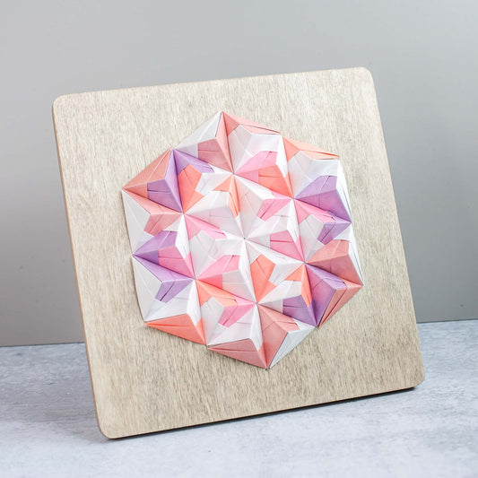 Origami Art Dusty Rose - by LeeMo Designs in Bend, Oregon