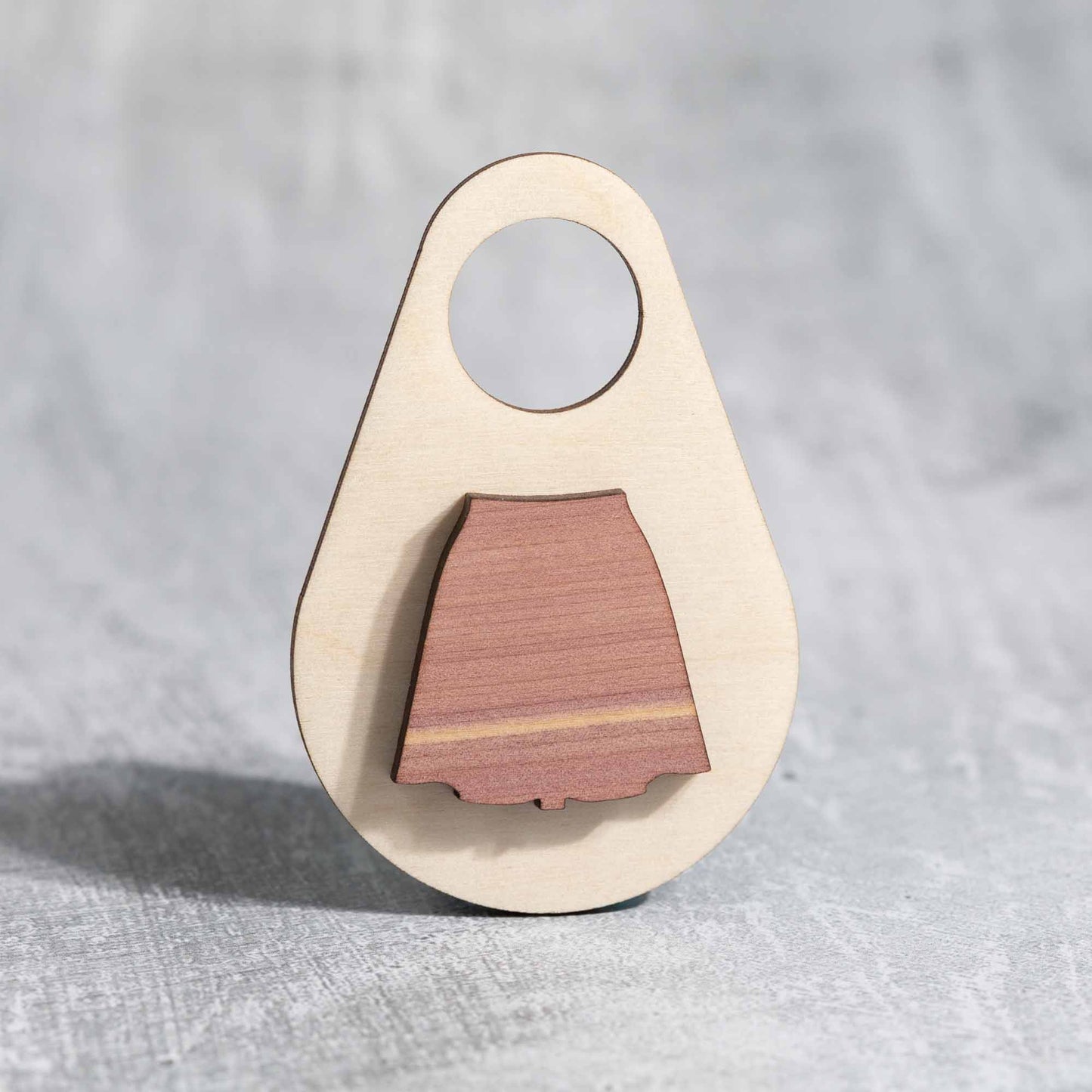 hanging closet organizers - skirt - birch plywood closet organizers by LeeMo Designs in Bend Oregon