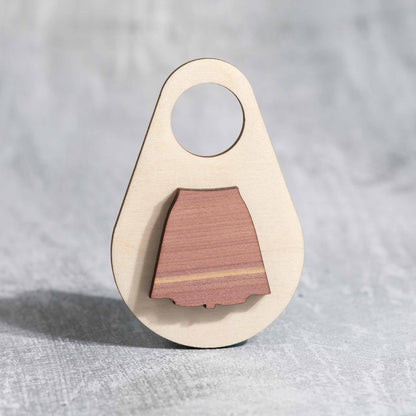 hanging closet organizers - skirt - birch plywood closet organizers by LeeMo Designs in Bend Oregon