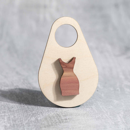 hanging closet organizers - dresses - birch plywood closet organizers by LeeMo Designs in Bend Oregon