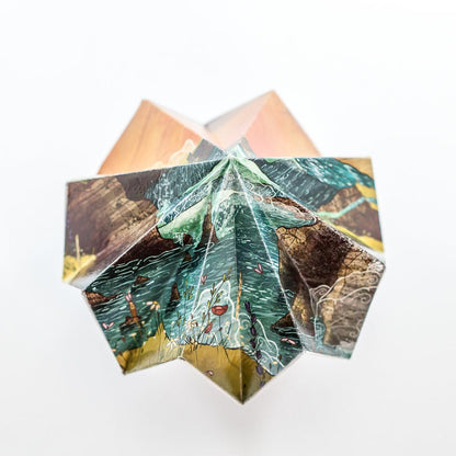 Origami Night Light: Ireland Coast By Artist Taylor Rose in collaboration with LeeMo Designs