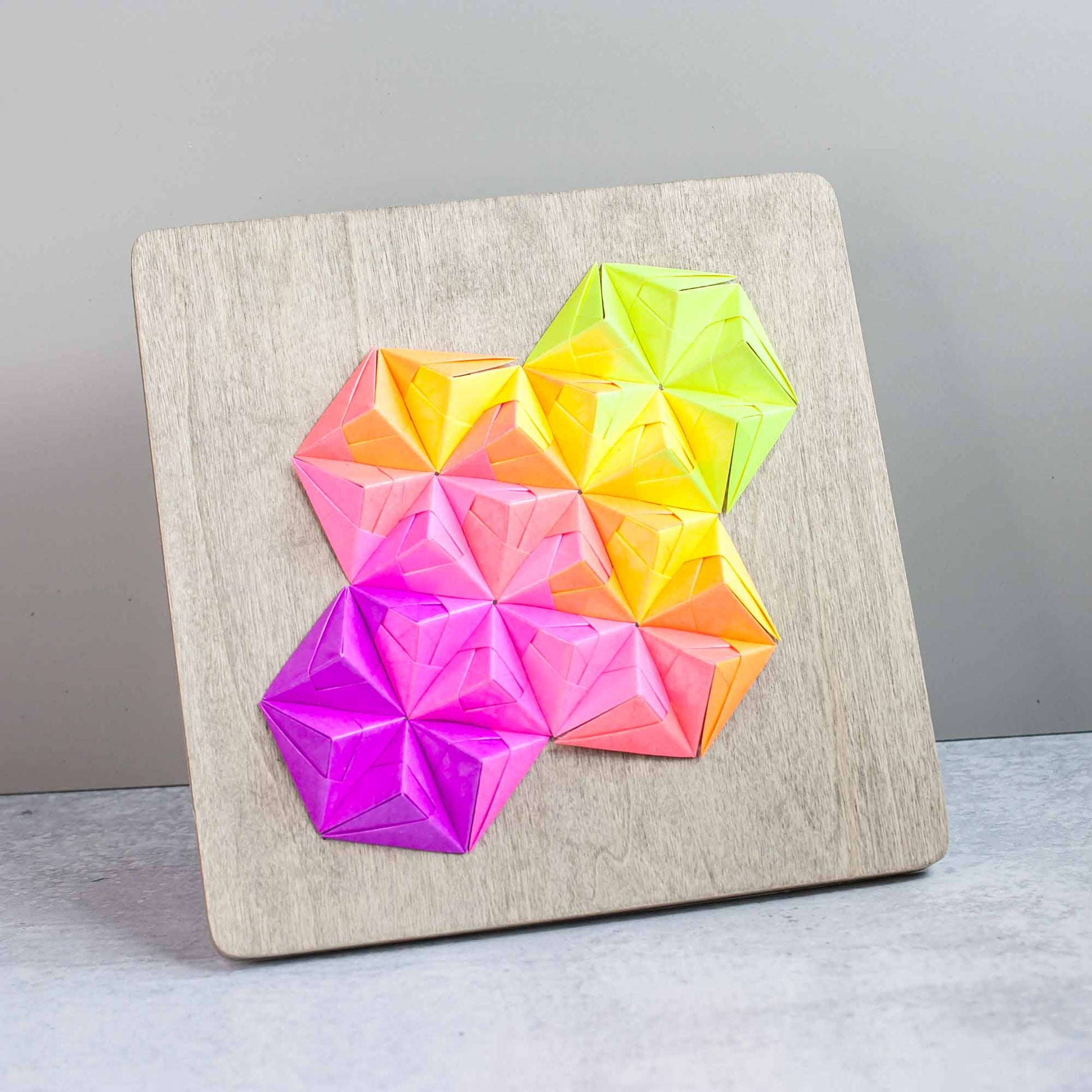 Origami Art Neon - by LeeMo Designs in Bend, Oregon