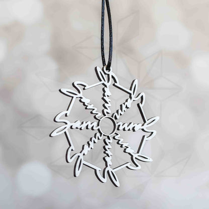 Personalized Ornaments: Name Flake - LeeMo Designs