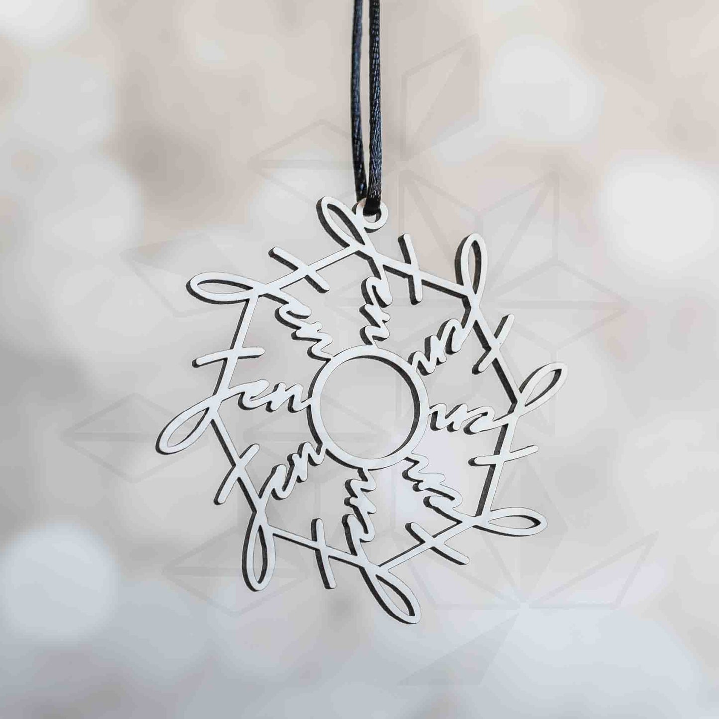Personalized Ornaments: Name Flake - LeeMo Designs