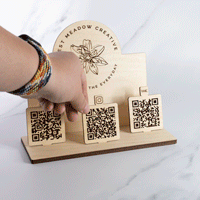 Personalized QR Code Sign - West Meadow Creative - by LeeMo Designs in Bend Oregon