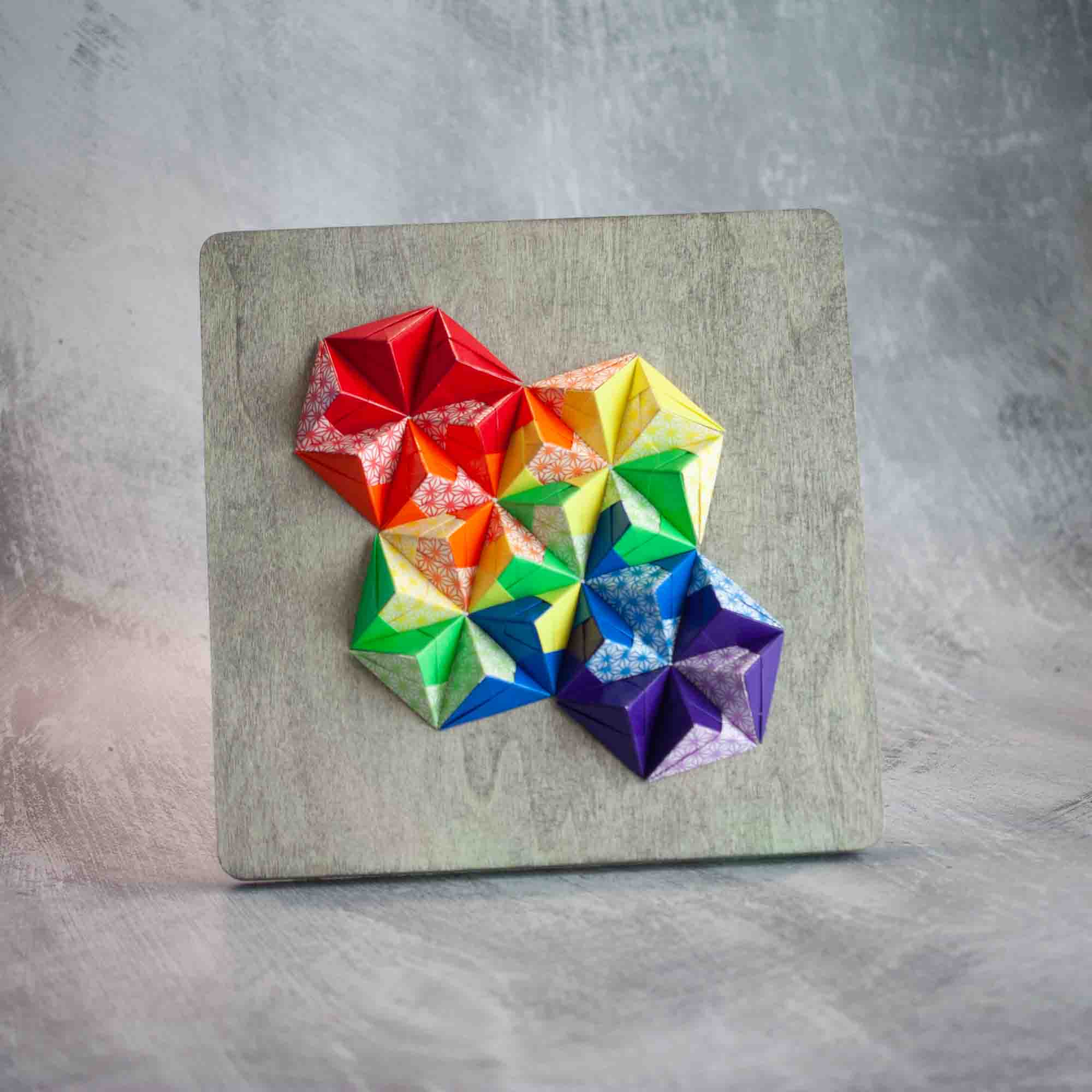 Origami Art - Rainbow | Paper Wall Art by LeeMo Designs