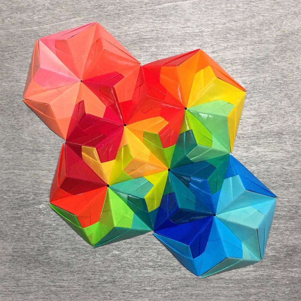 Origami Night Light: Rainbows By Artist Leela Morimoto in Bend, Oregon