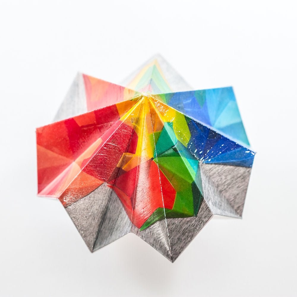 Origami Night Light: Rainbows By Artist Leela Morimoto in Bend, Oregon
