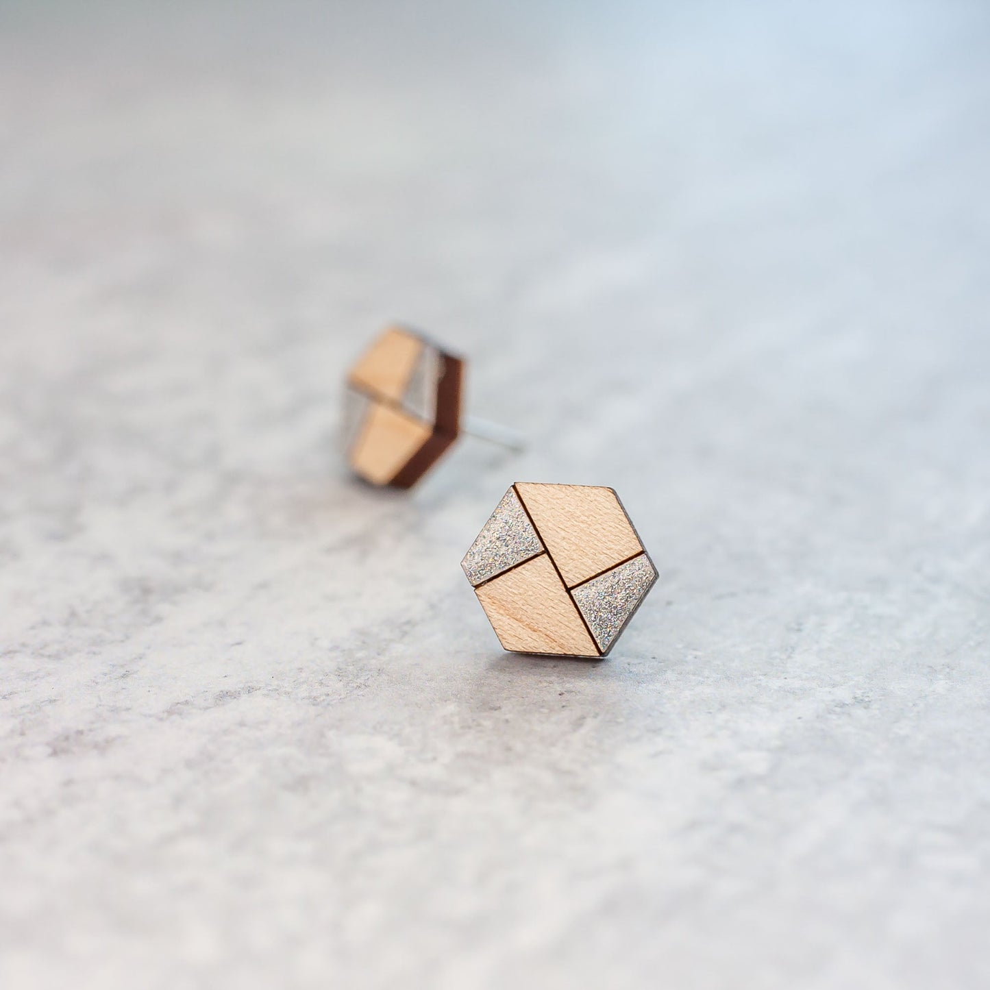 Stud Earrings - Mondrian - LeeMo Designs