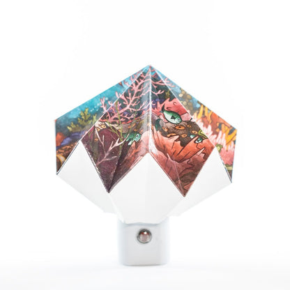 Origami Night Light: Submerged By Artist Taylor Rose in collaboration with LeeMo Designs in Bend, Oregon