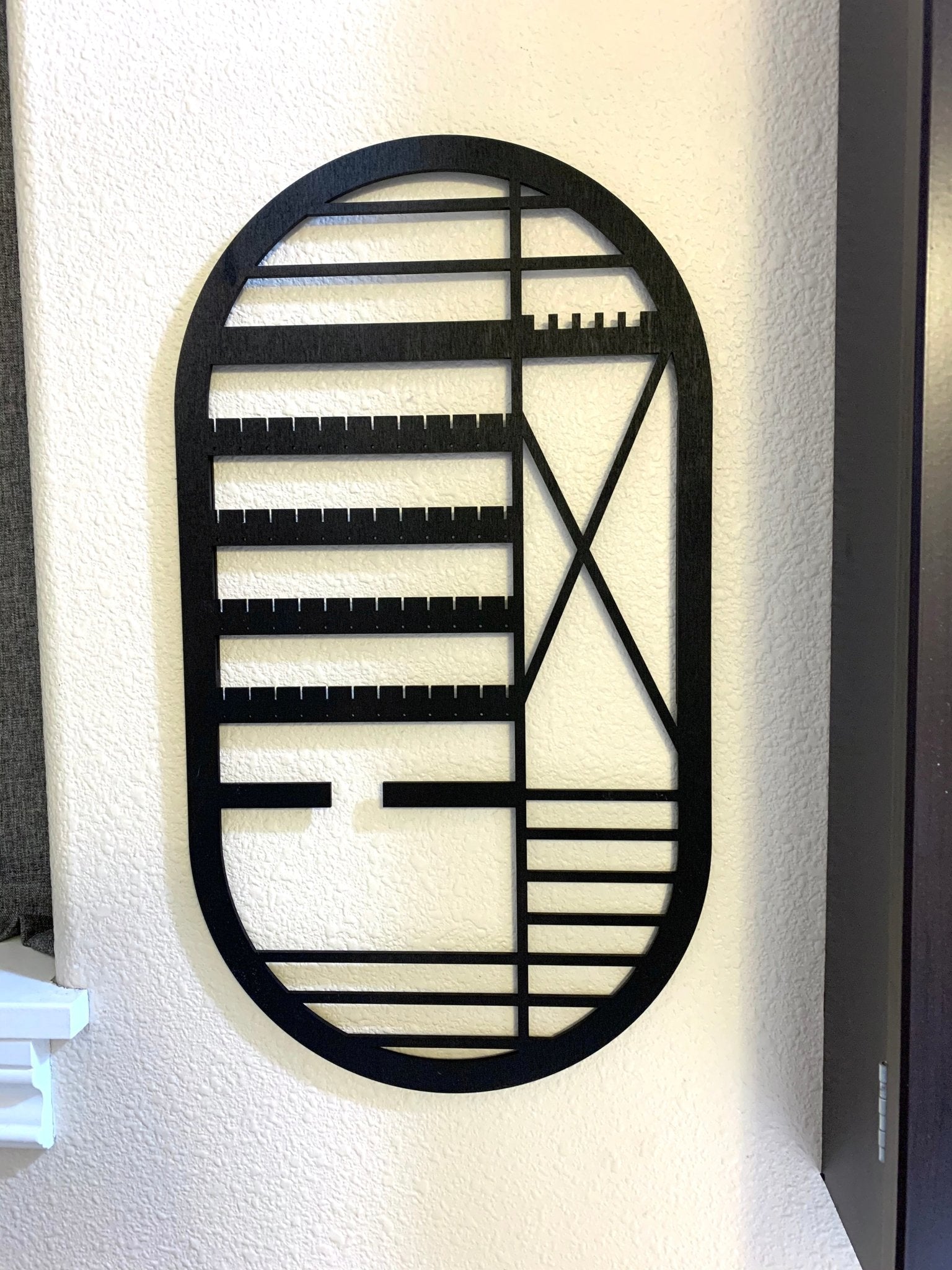 Wall-Hanging Jewelry Organizer - Black Finish - LeeMo Designs
